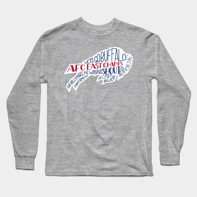 AFC east champs Long Sleeve T-Shirt by The Letters mdn